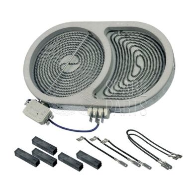Конфорка стеклокерамической поверхности D165/145 ММ L270 1800/1000W WHIRLPOOL BEKO C00377557 (481231018896)